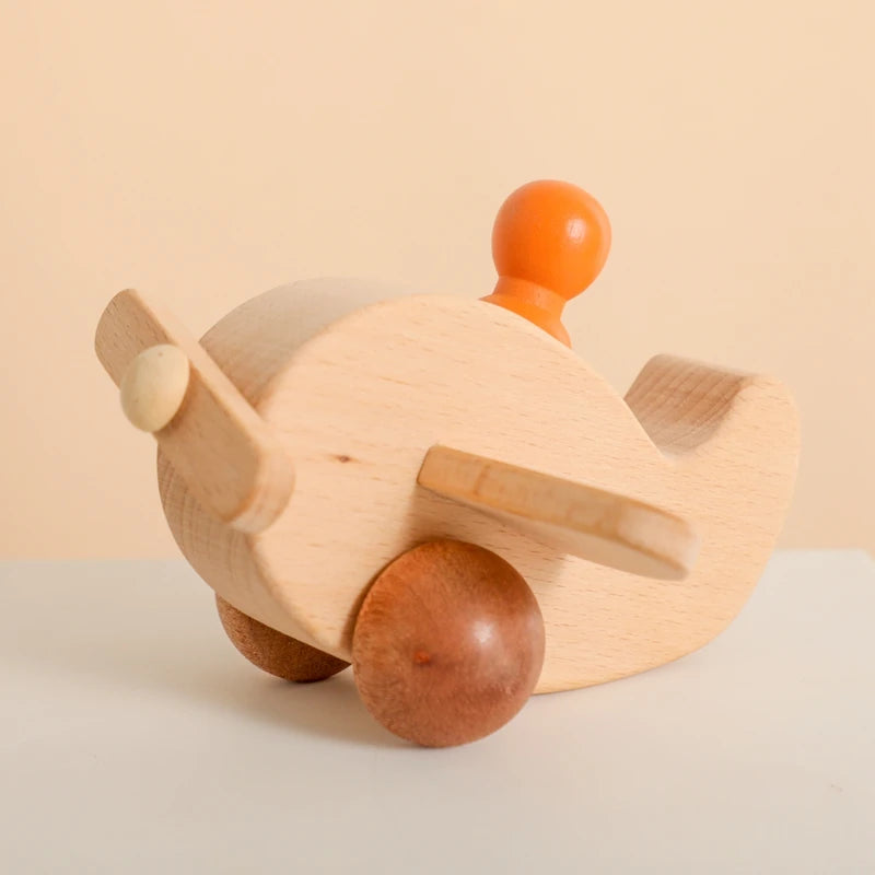 Wooden Push Airplane