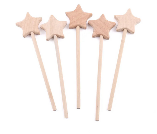 Wooden Star Wand