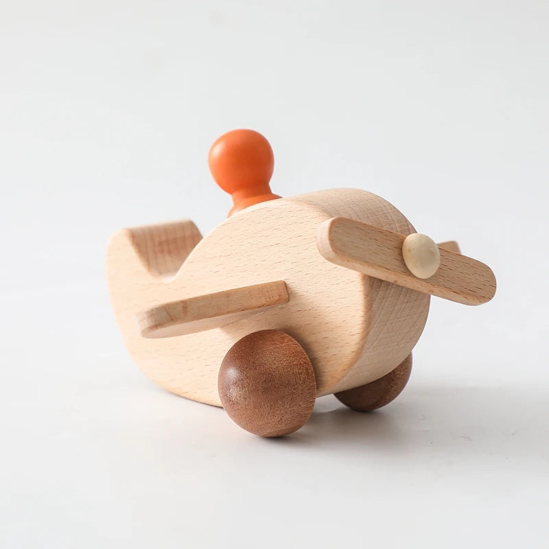 Wooden Push Airplane