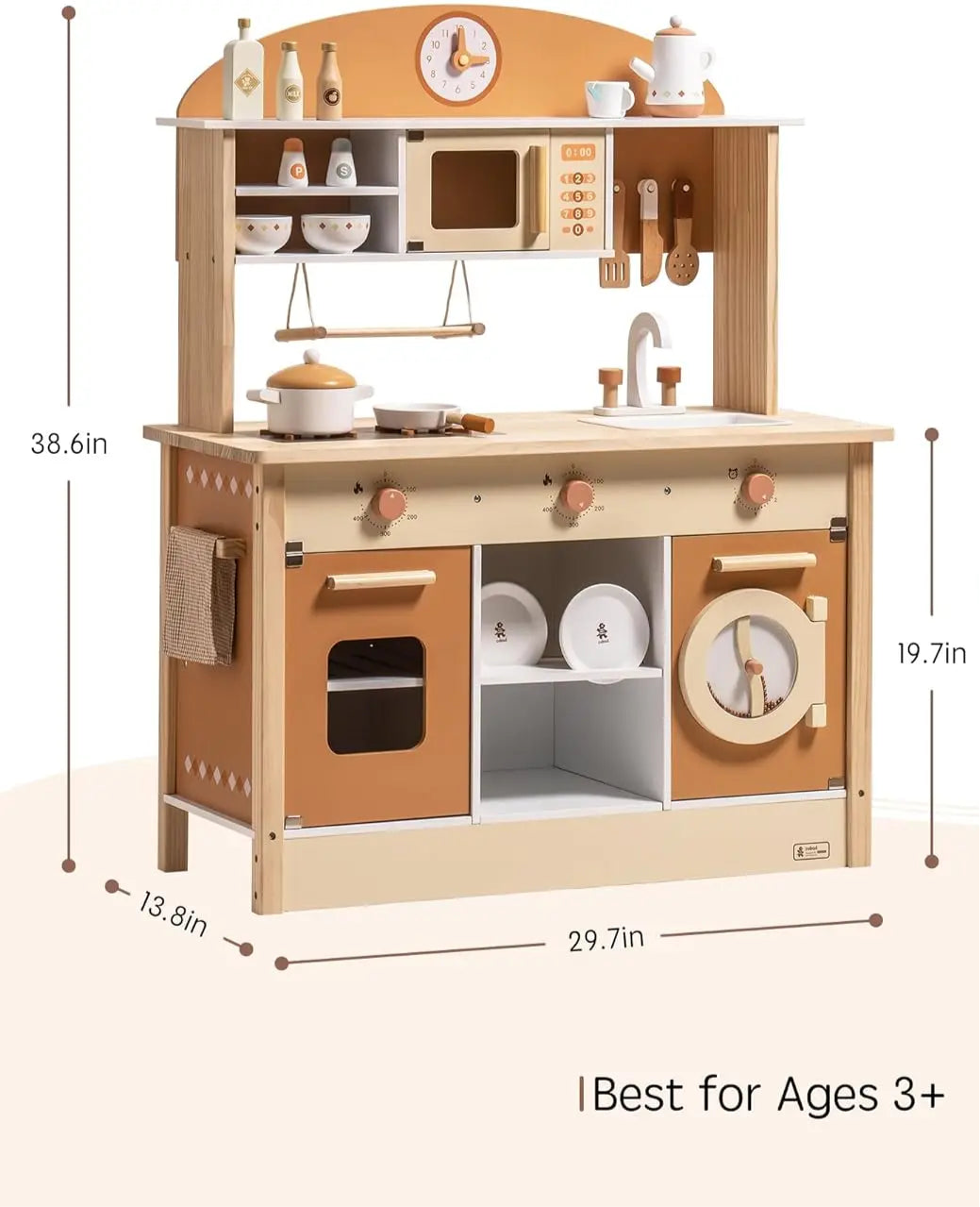 Deluxe Play Kitchen - Caramel