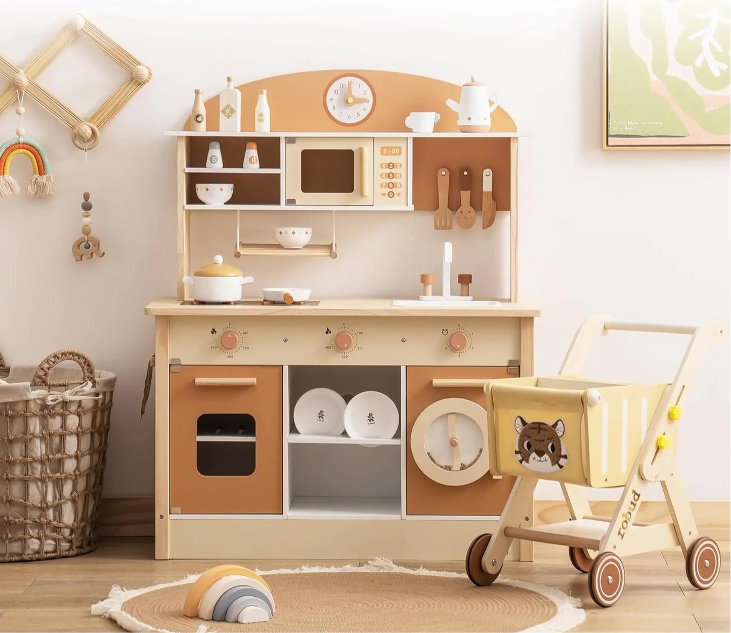 Deluxe Play Kitchen - Caramel