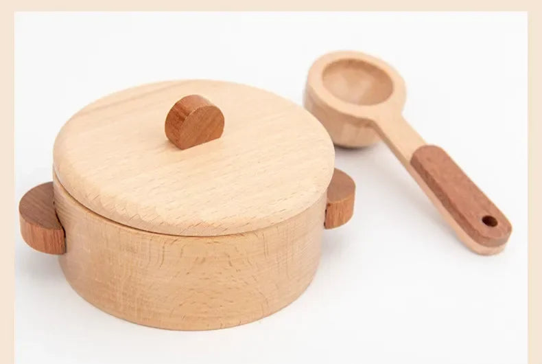 Natural Wood Cookware Set