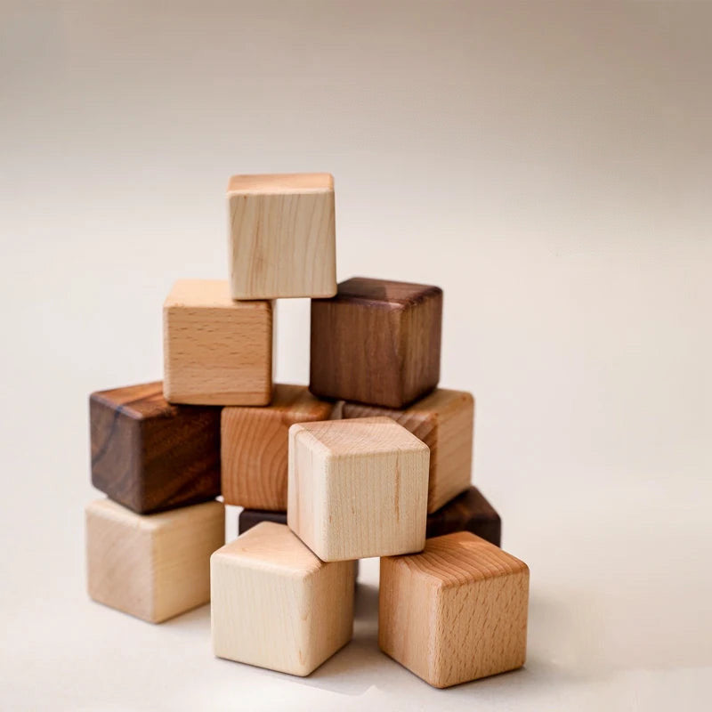 Wooden Cube Blocks