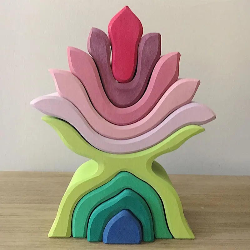 Wooden Flower Blocks