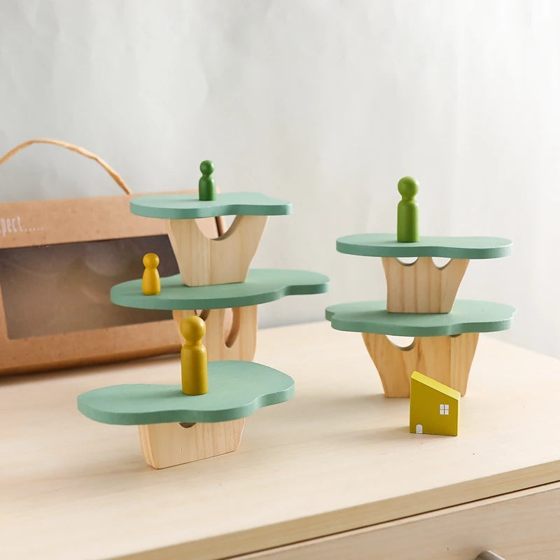 Wooden Tree Stacking Blocks