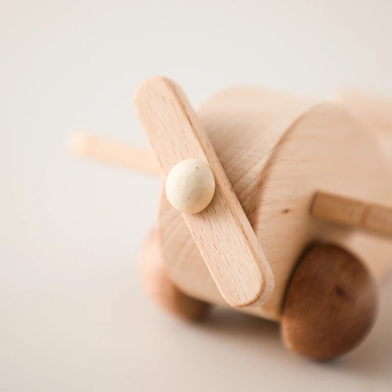 Wooden Push Airplane