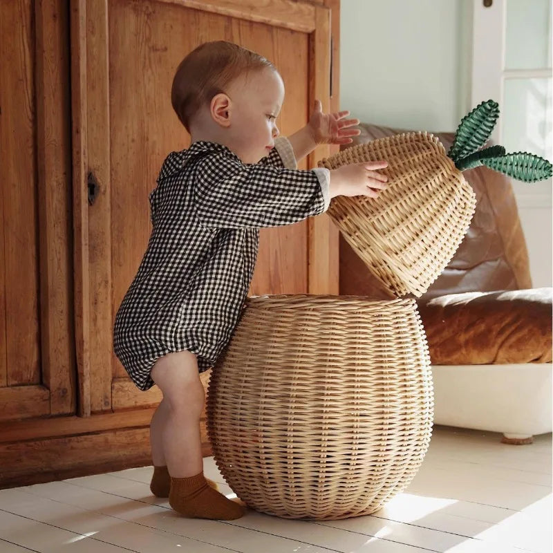 Rattan Pear Basket