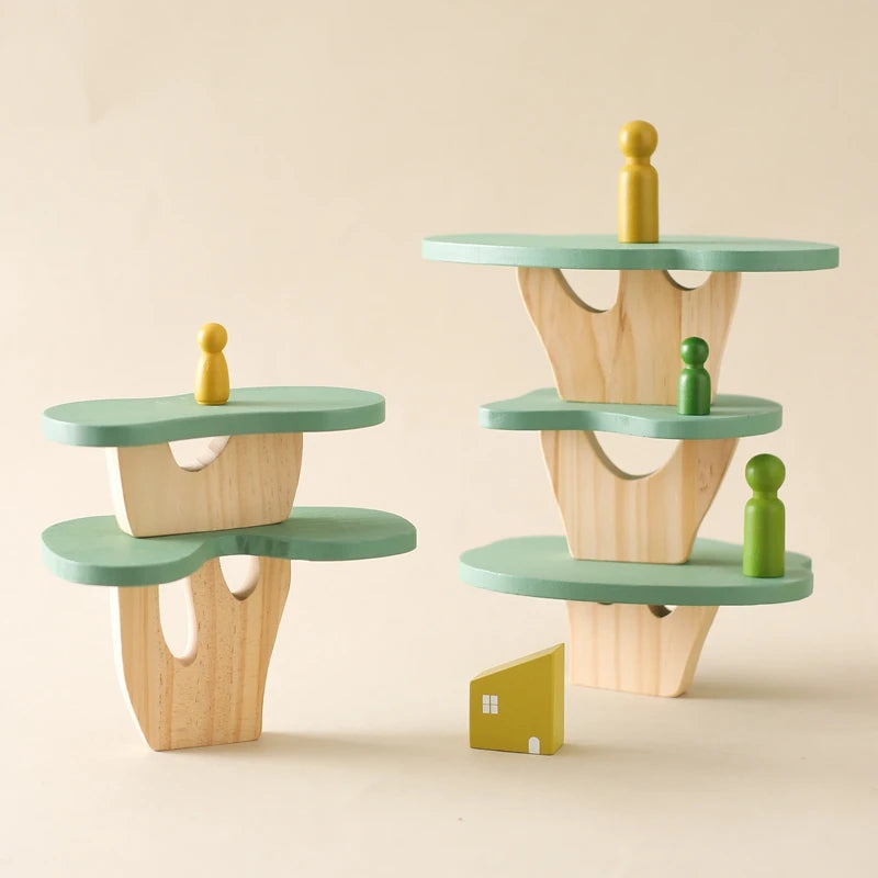 Wooden Tree Stacking Blocks